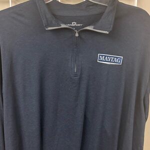 NWOT Embroidered Maytag quarter zip long sleeve shirt size 2XL.94/6 poly/spandex